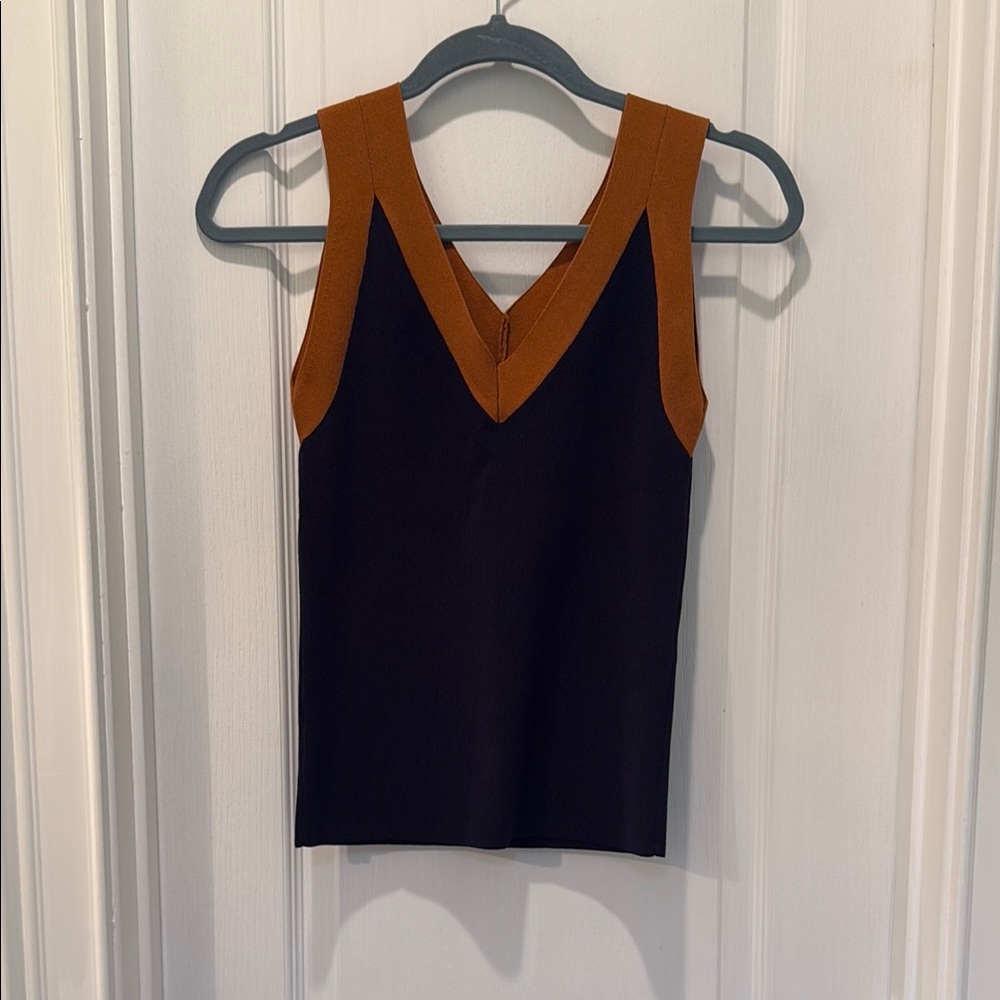 Ann Taylor Black Fitted Sleeveless Tank Top